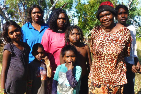 Members of the Ampilatwatja community